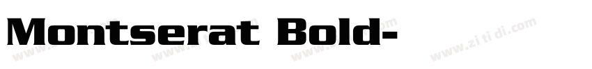 Montserat Bold字体转换